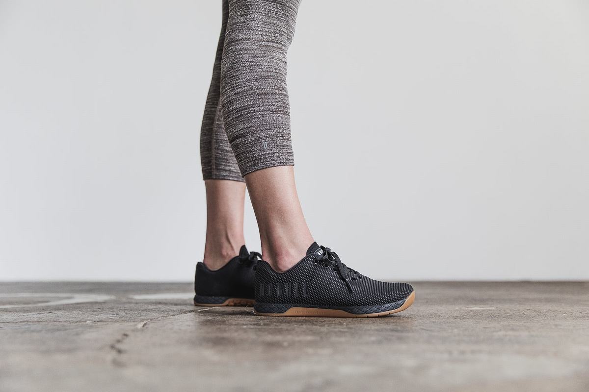 Nobull Crop Melange Women's Tights Grey | Australia (HU8103)